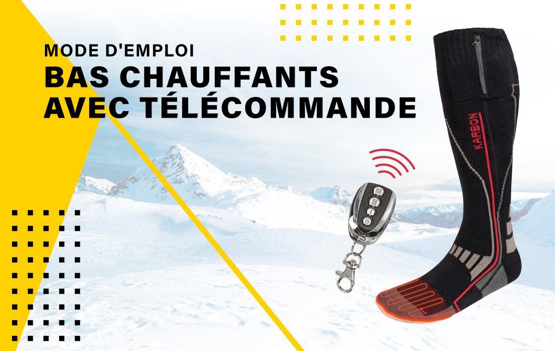 MODE D'EMPLOI - BAS CHAUFFANTS AVEC TÉLÉCOMMANDE