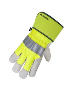 Lined Hi-Vis Cowhide Gloves