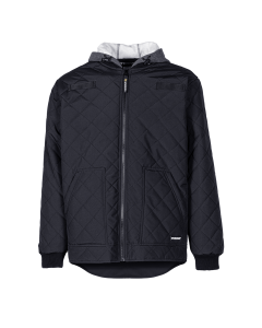 QUILTED FREEZER JACKET WITH FULLER HOODIE