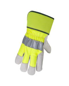 Hi-Vis Cowhide Gloves 